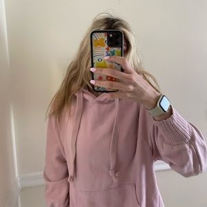 Pink American eagle/aerie hoodie